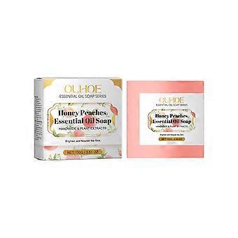 Peach essential oil soap mild repair moisturizing degreasing refreshing cleansing bath bath essential oil soap