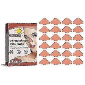 Sunscreen Nose Protector 24-Pack UV Protection Cotton Comfortable Adhesive For Outdoor Activities