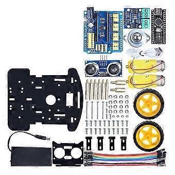 Slimme starterrobotkit voor Arduino-programmering, leren en vaardigheden ontwikkelen Complete kit Automatisering 2WD-robotkits