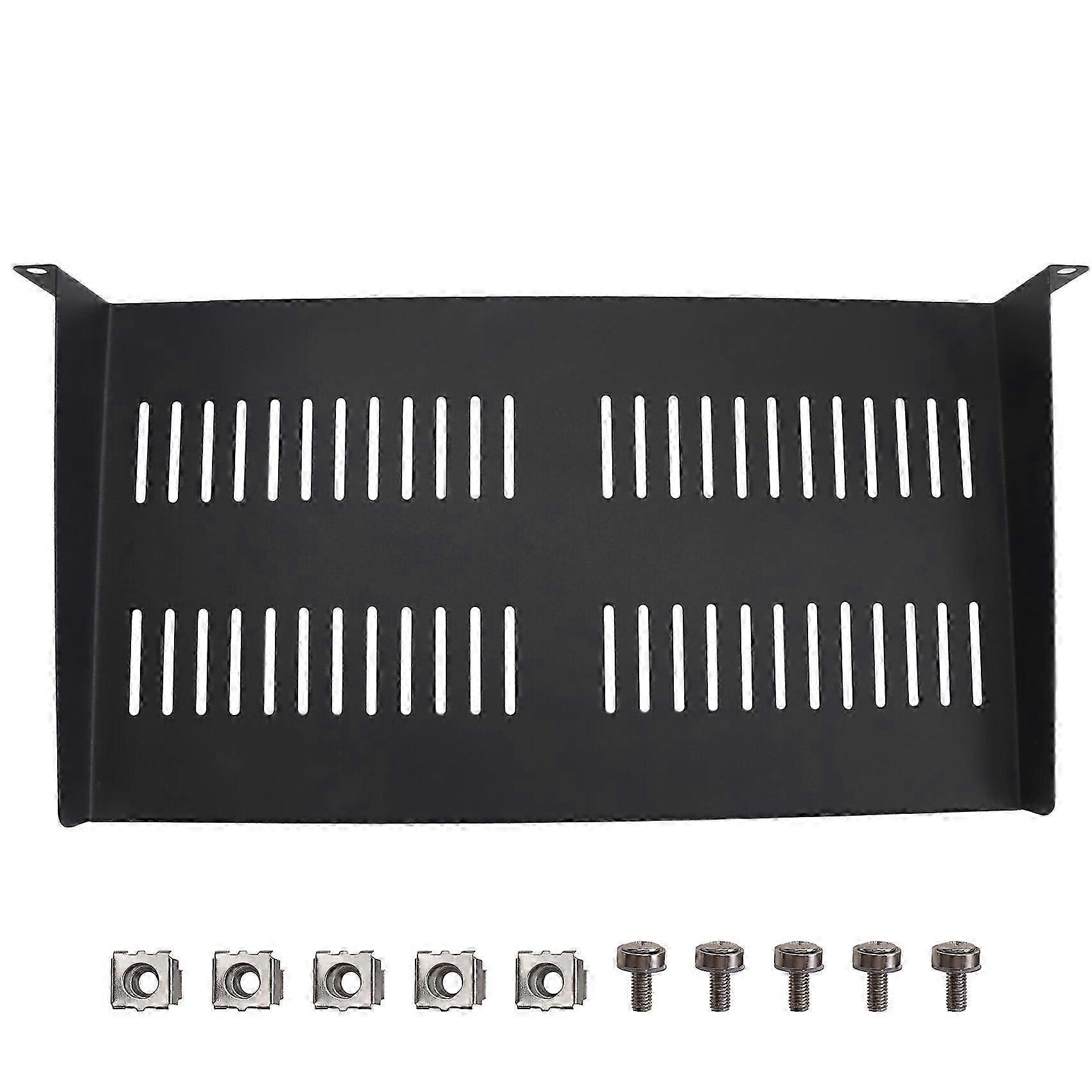 1U Server Rack Mount Shelf Vented Cantilever Tray