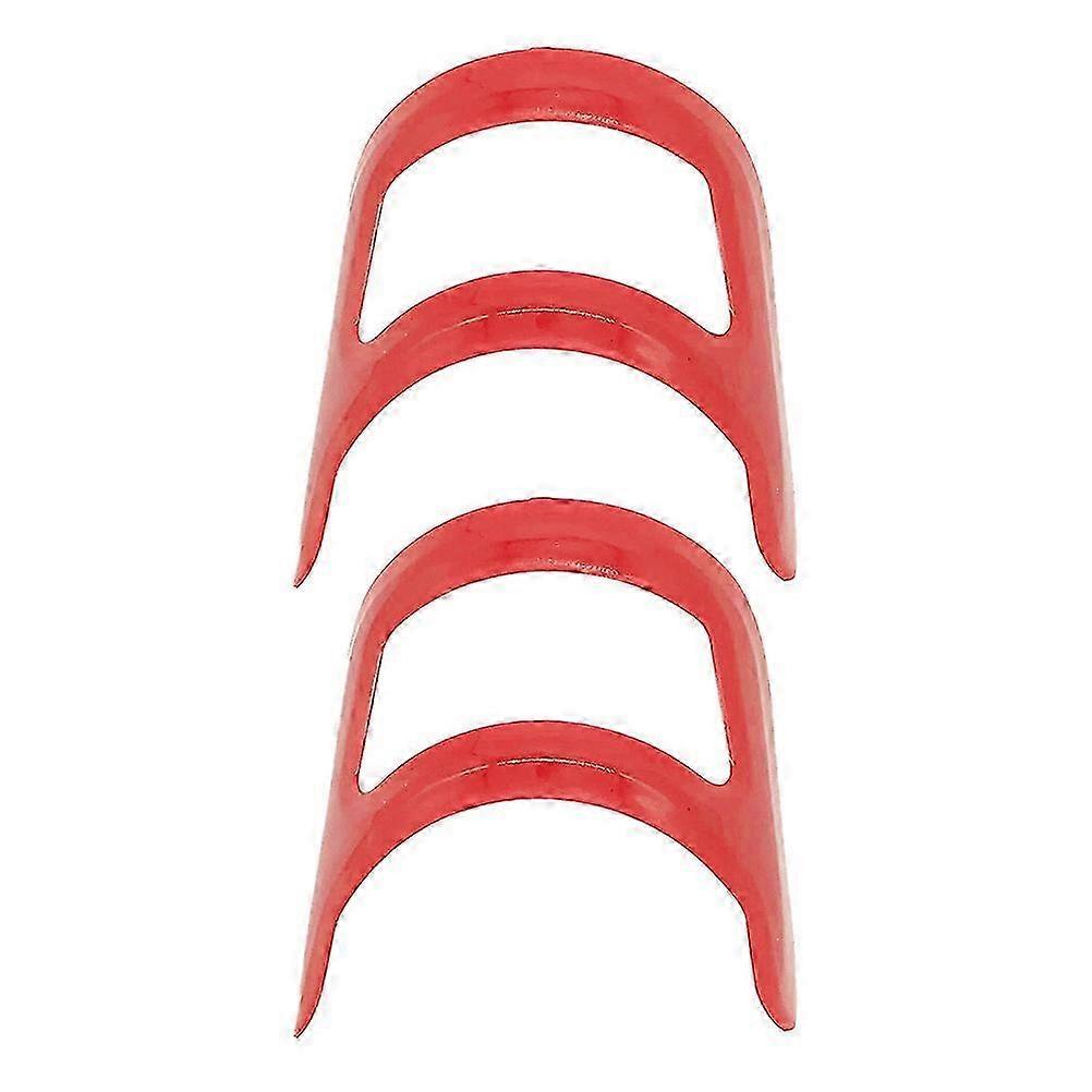 Beard Ruler Plastic Styling Tool for Men Use 4Pcs Red Color