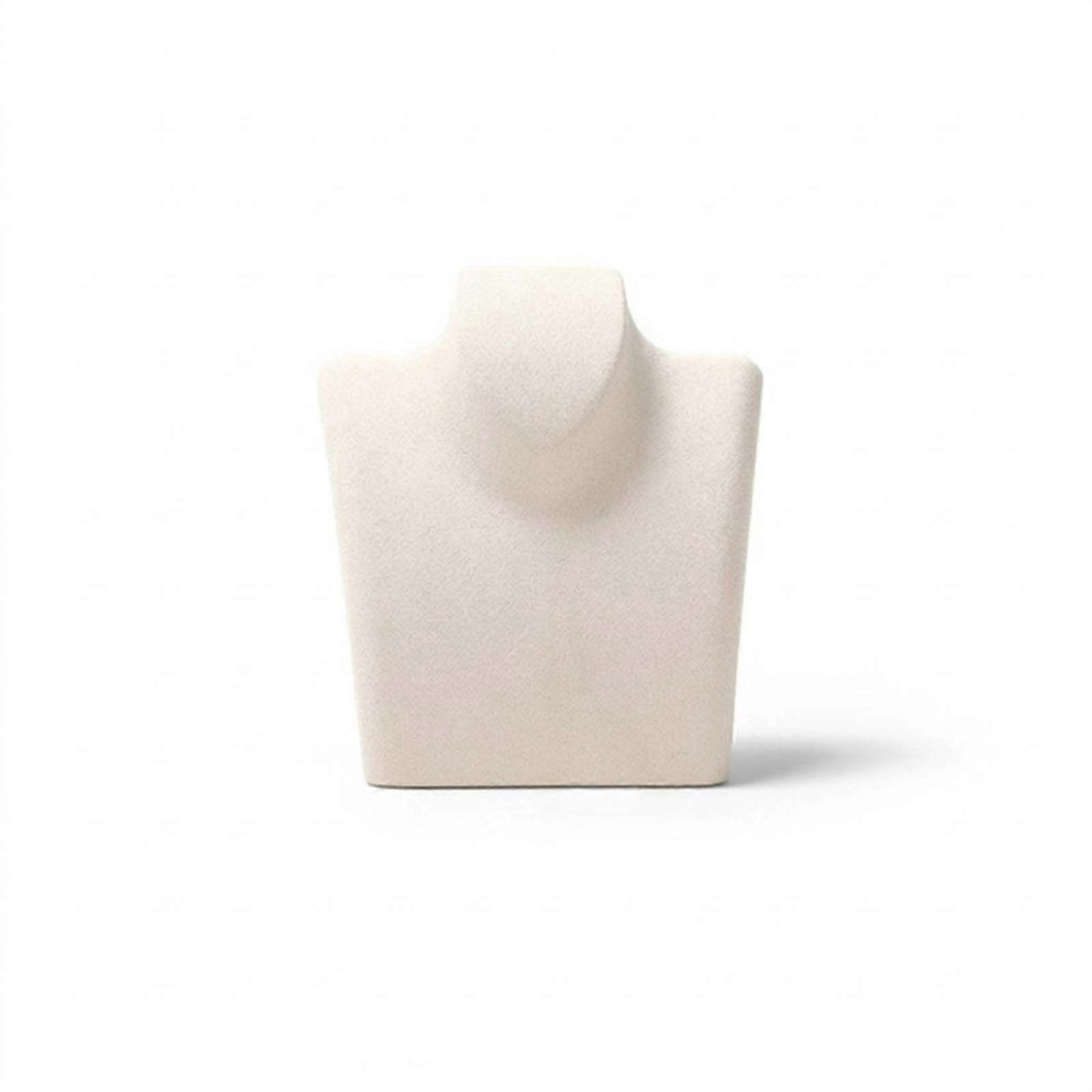 Professional Necklace Display Bust | Stable Tabletop Design, Textured Surface