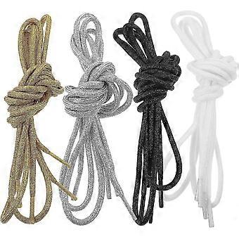 4 Pairs Replacement Metal Shoelaces Decorative Strings Shoe Accessories