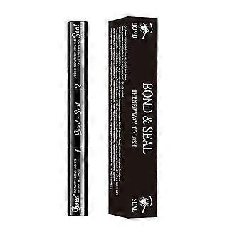 Bond and Seal Lash, 2 in 1 Lash Bond and Seal Waterproof Long Lasting Cluster Lash Glue, Glue Strong Hold Lash Cluster Glue