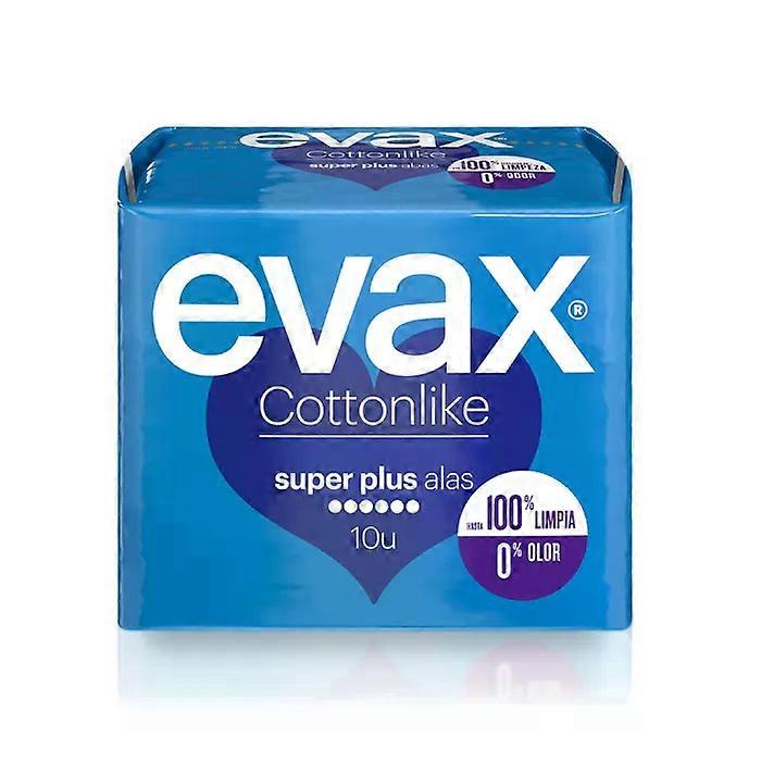 Evax Cottonlike Super Plus mit Flügeln, 10 Stück