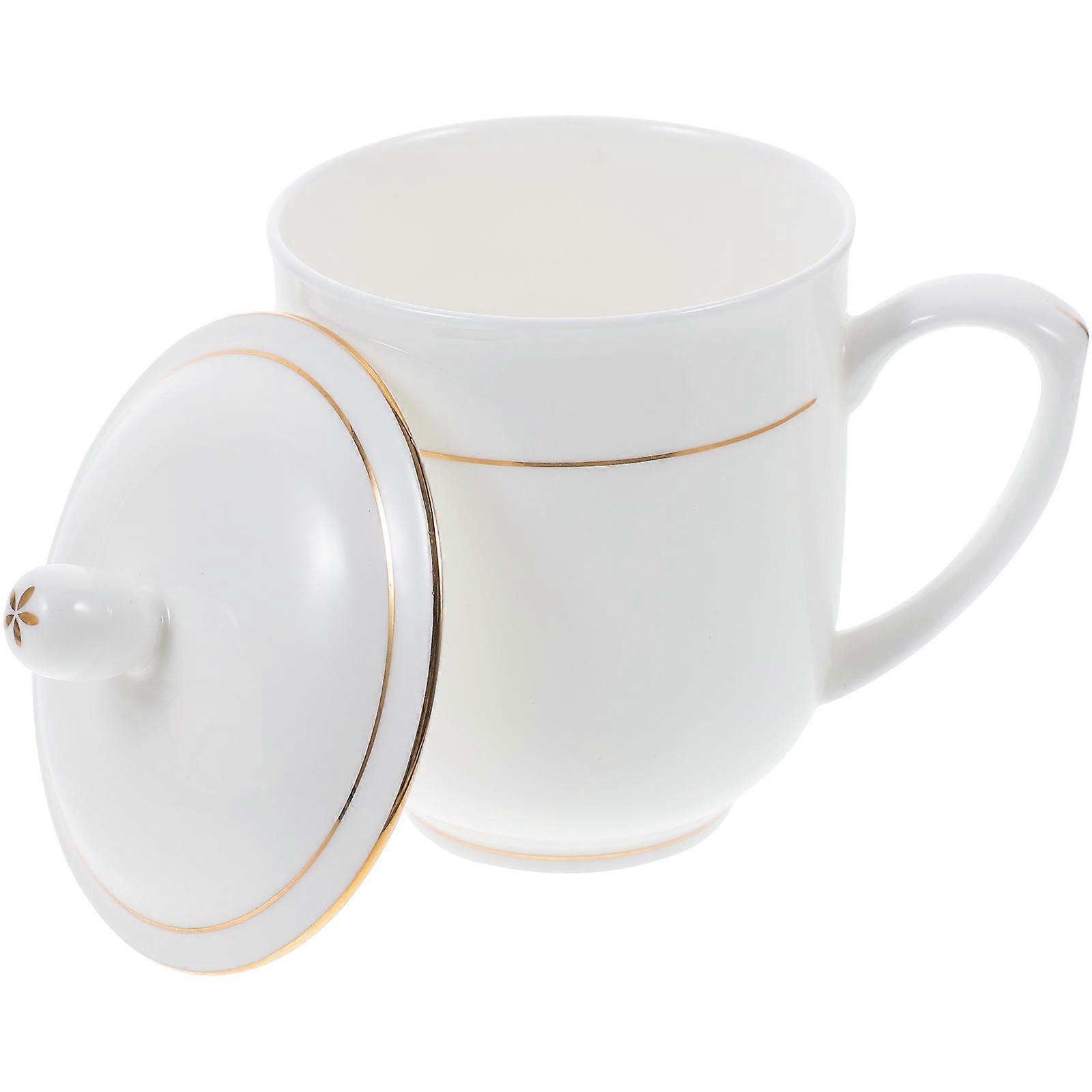 Office Multi-Function Milk Cup Ceramic Coffee Mug for Home Use