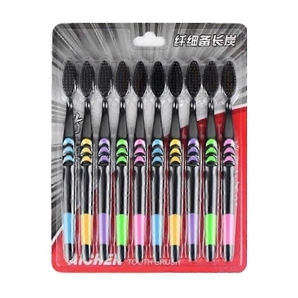Bamboo Charcoal Soft Toothbrush Set