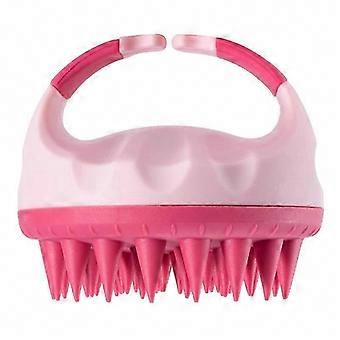 Scalp Massager and Shampoo Brush, Pink, 2-Pack, Ergonomic Grip for Wet and Dry Hair