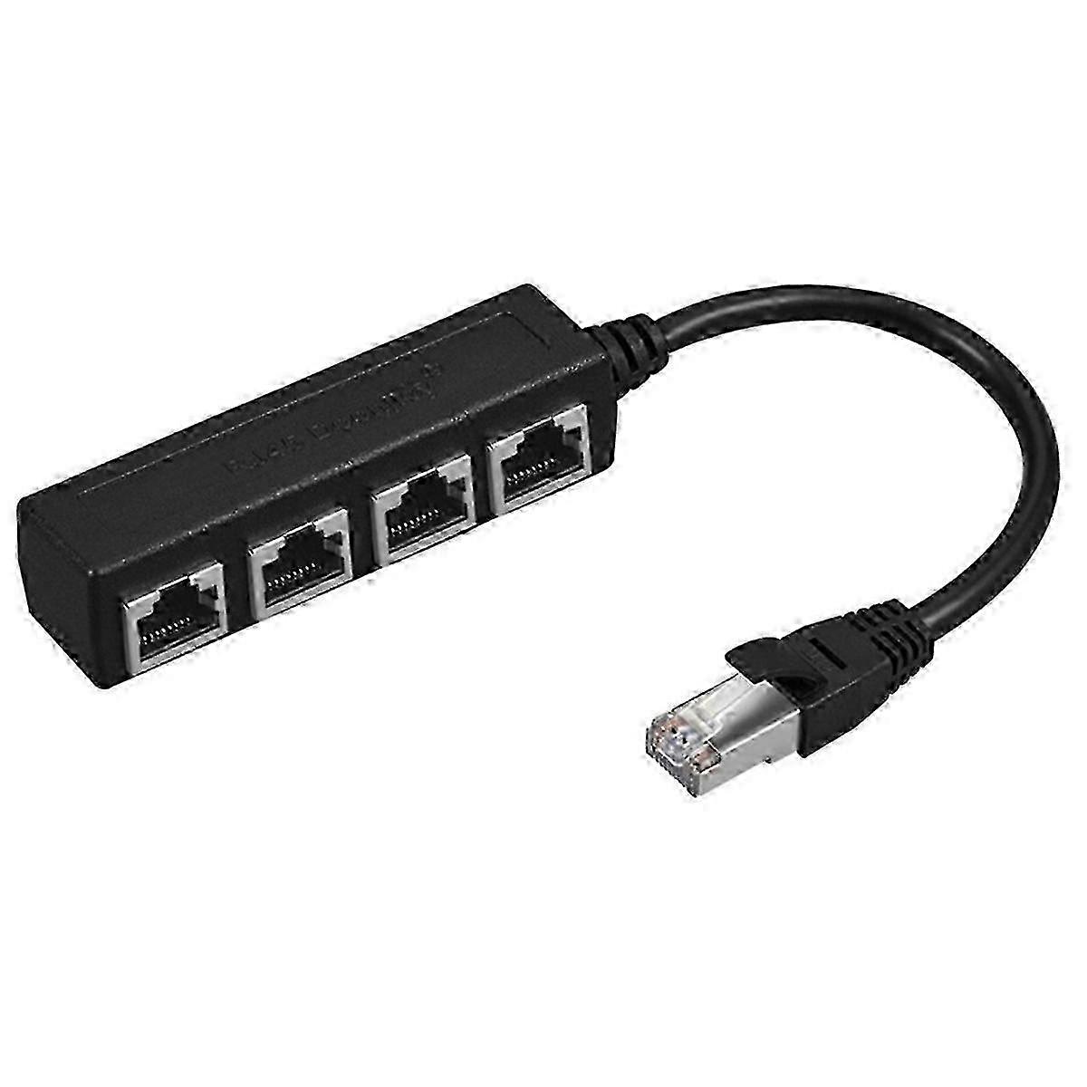 LAN Ethernet 1 to 4 Splitter Adapter