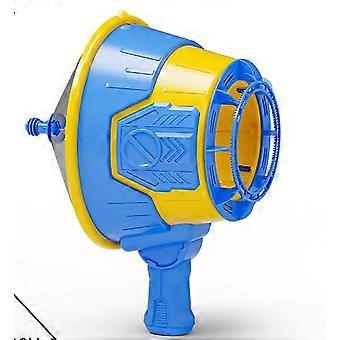 Handheld Bubble Gun Machine for Kids, Bright Blue Bubble Maker Toy for Outdoor Beach and Garden Fun