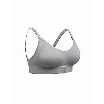/ Women/S Bra Large Size Without Steel Ring, Comfortable Gathering Front And Rear Double-Layer Buckle Design
