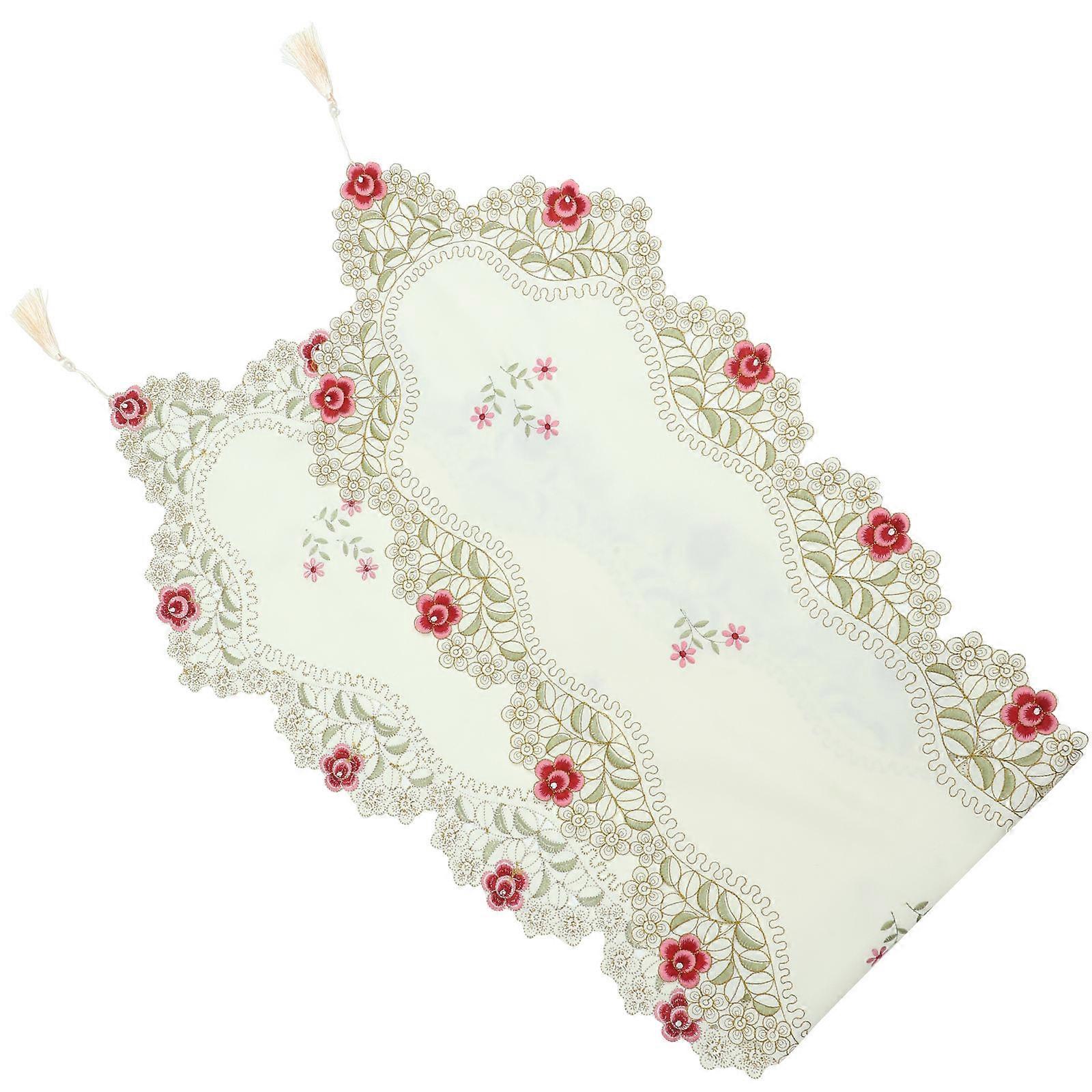Floral Table Runner Decorative for Dining Table 5Pcs Set
