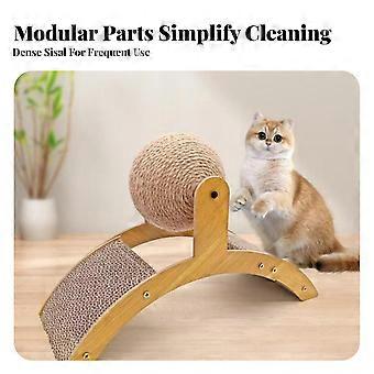 Cat Scratcher with Sisal Ball Indoor Pet Toy Non-Slip for Cats, Kittens