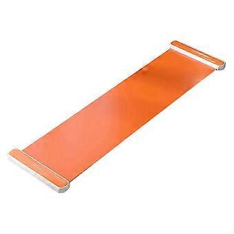 Esterilla de yoga deslizante para deportes de interior, tabla de entrenamiento de patinaje de velocidad, hockey sobre hielo, patinaje sobre ruedas, ejercicio de piernas, 200 cm, color naranja