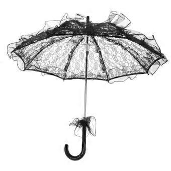 Elegant Lace Parasol for Wedding Photography, Vintage Bridal Umbrella with Durable Iron Frame