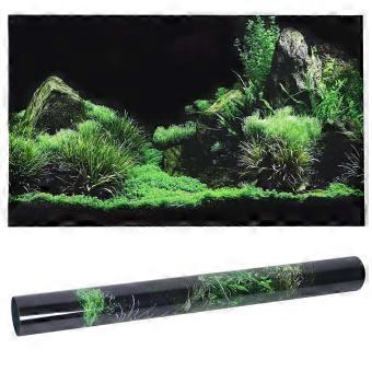 Akvarium Fisketank Havbunn Vann Gress Bakgrunn Dekorasjon Maleri PVC Klistremerke