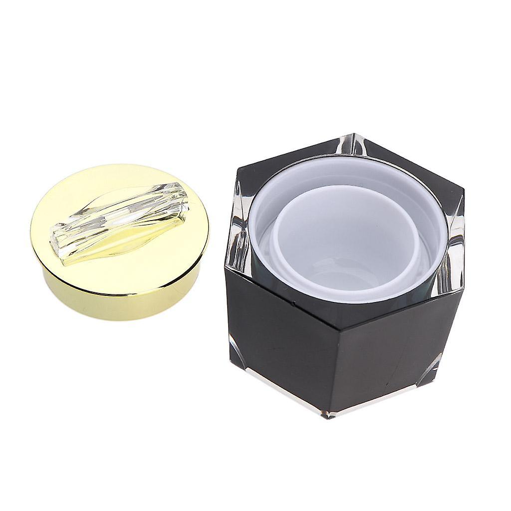 Refillable Makeup Cosmetic Lotion Cream Sample Jar Pot Containers Black