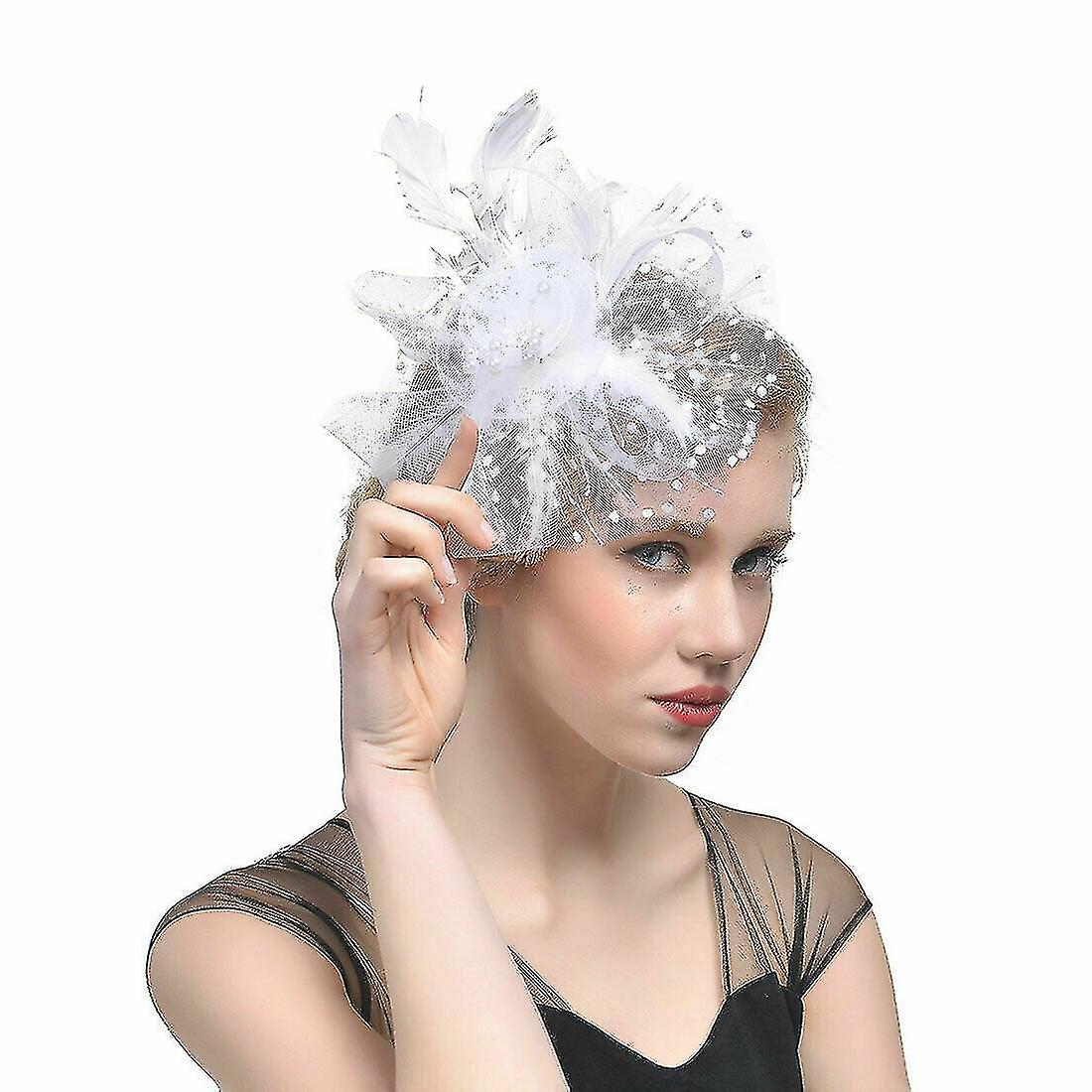 Fascinator - Cappello Da Donna E Donna, Per Carnevale, Accessorio Per Costume Da Matrimonio, Con Clip, Con Fascinators - Foto 6