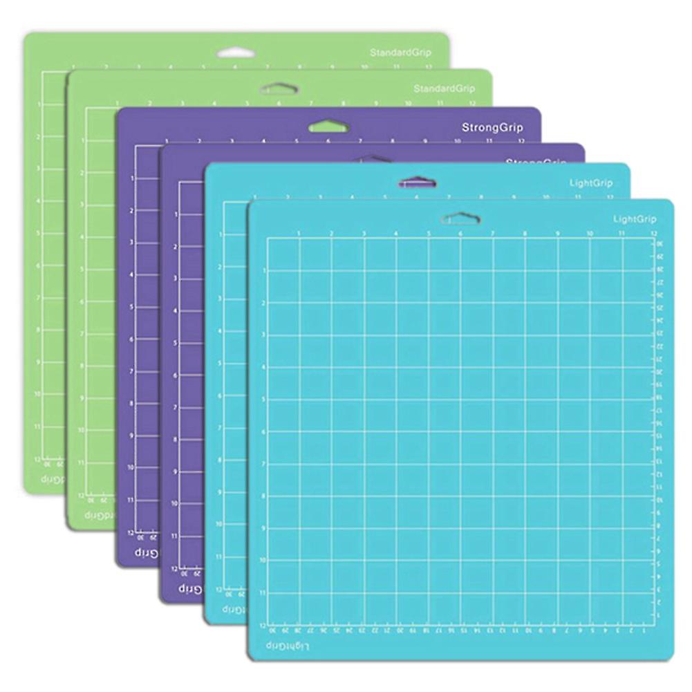 Cutting Mats for Maker/Maker 3/Explore 3/ 2/, 6 Pack(12X12 Inch, Standard Grip/Light Grip/Strong Gr