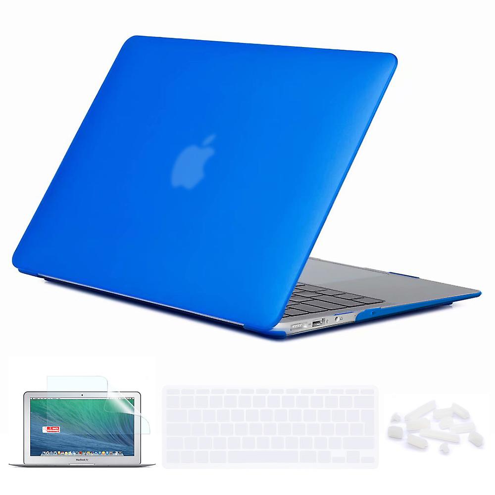Capa De Teclado Azul Escuro Fosco Capa Protetor De Tela Para Laptop Macbook Air 11 Polegadas A1370/a1465