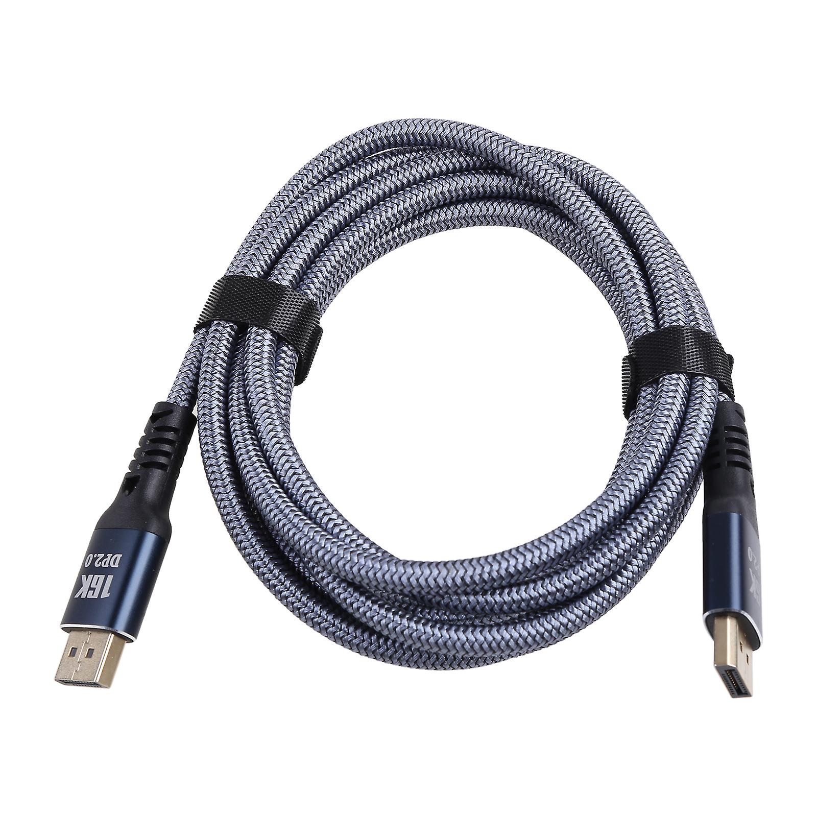 1/2/3 متر كابل DisplayPort 2.0 16K 60 هرتز 80 جيجابت في الثانية سلك محول موصل الكمبيوتر