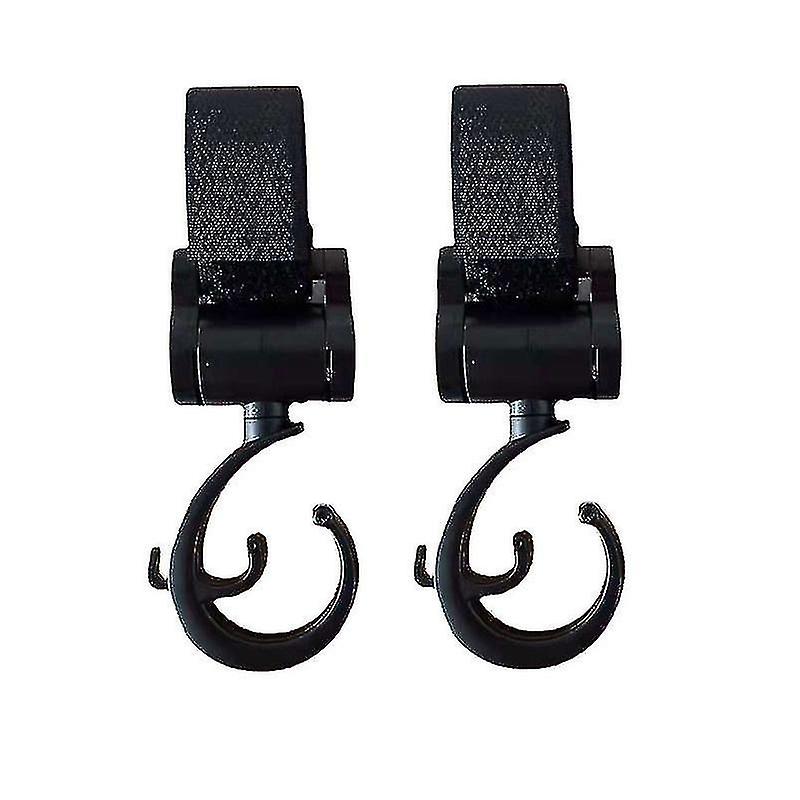 2 Pack Stroller Hooks 360 Degree Rotation