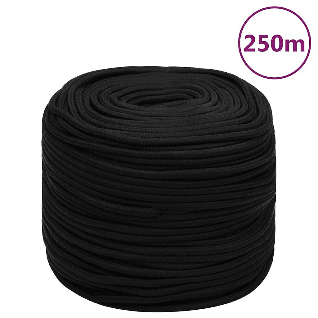 Arbeitsseil Schwarz 6 mm 250 m Polyester