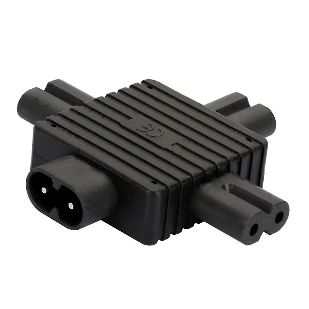 IEC320 C8 to 3X C7 Plug Splitter Power Adapter Split Led Adapter