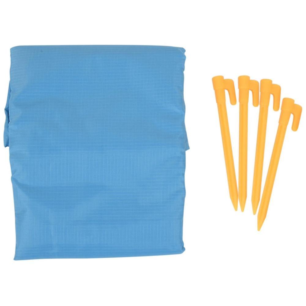 Beach Blanket, 210 X 200cm Picnic Blanket Extra Large Waterproof Beach Mat With 4 Fixed Nails, For