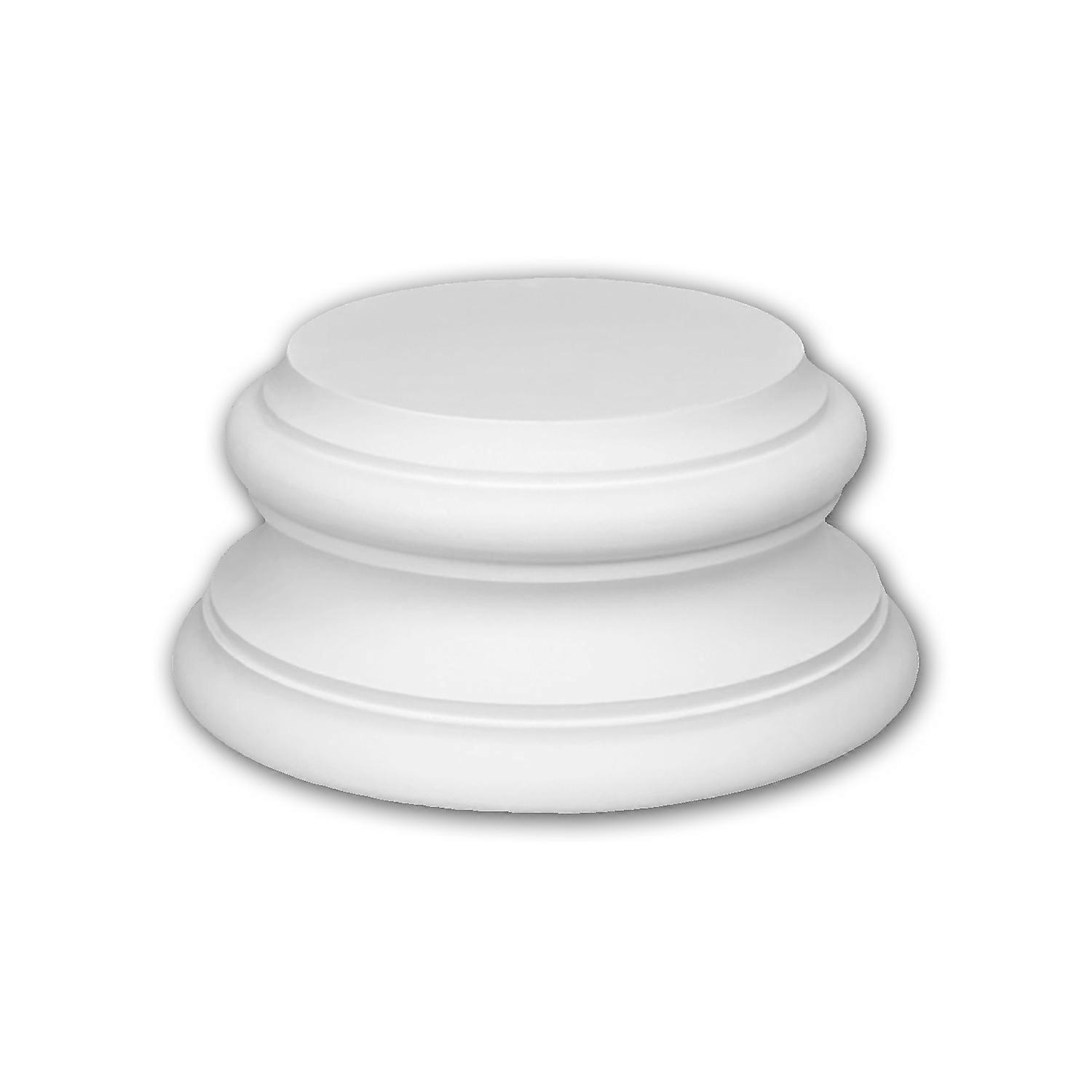 e-Delux GmbH 1 x Pied de colonne 113200 Profhome blanc Mousse de polyuréthane rigide prétraité léger, solide, indéformable