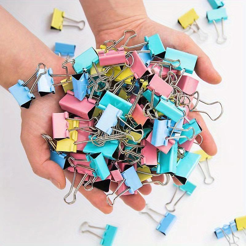 20pcs Mixed Color Long Tail Clip Folder - Perfect For Office Supplies & Test Paper Book Clips!