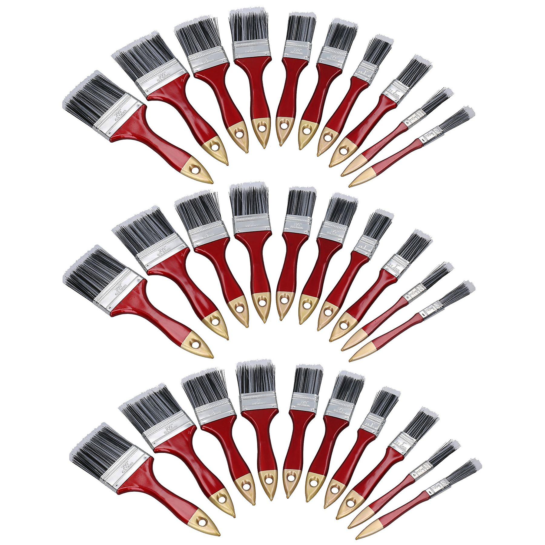 30pc Painting and Decorating Synthetic Paint Brush Brushes Set 1” – 2.5” Width