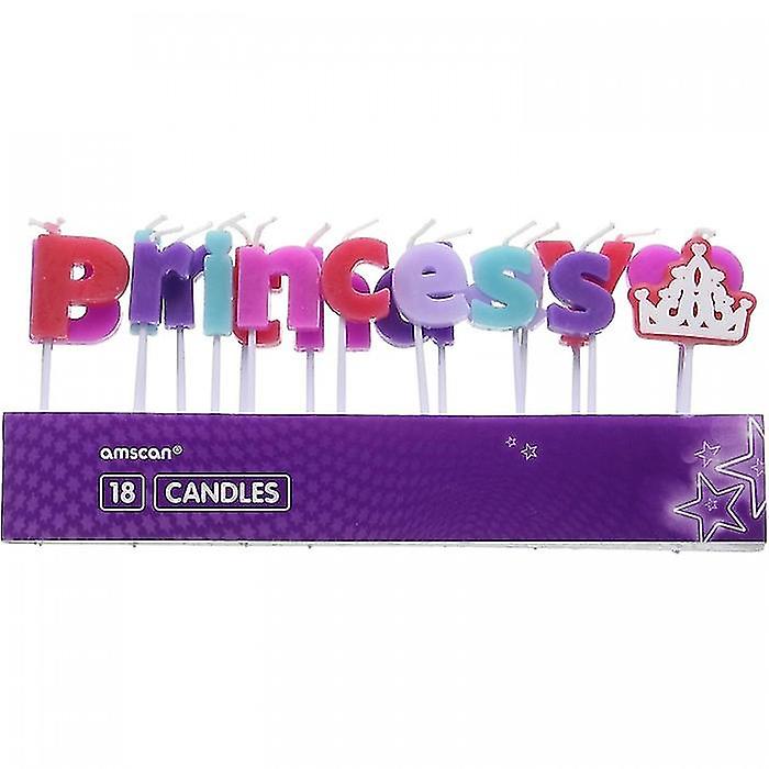 Amscan Princess Pick Candles (Pack of 18)