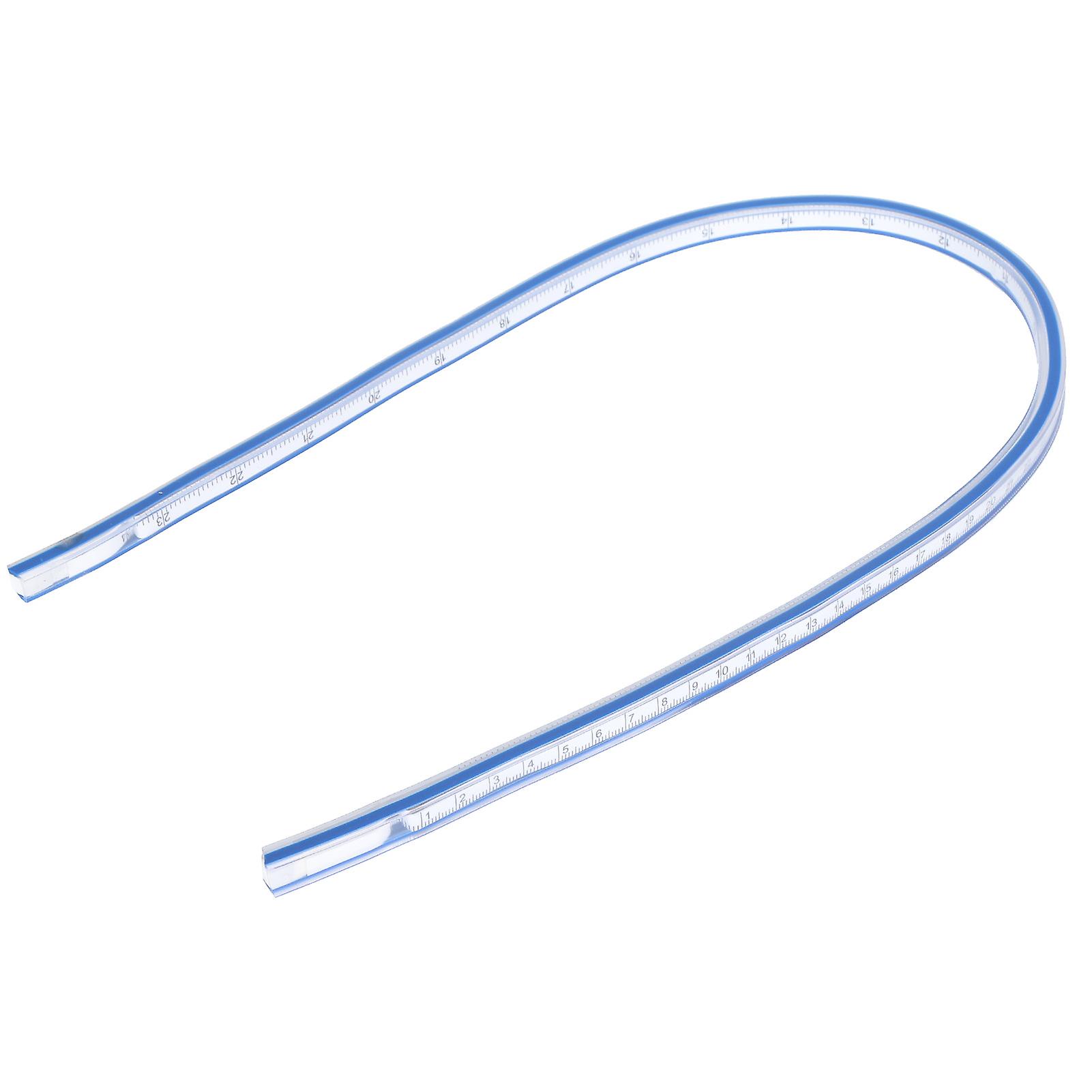 Flexible Curve Ruler Plastic Metric Scale Soft Measuring Tool for Drawing and Sewing