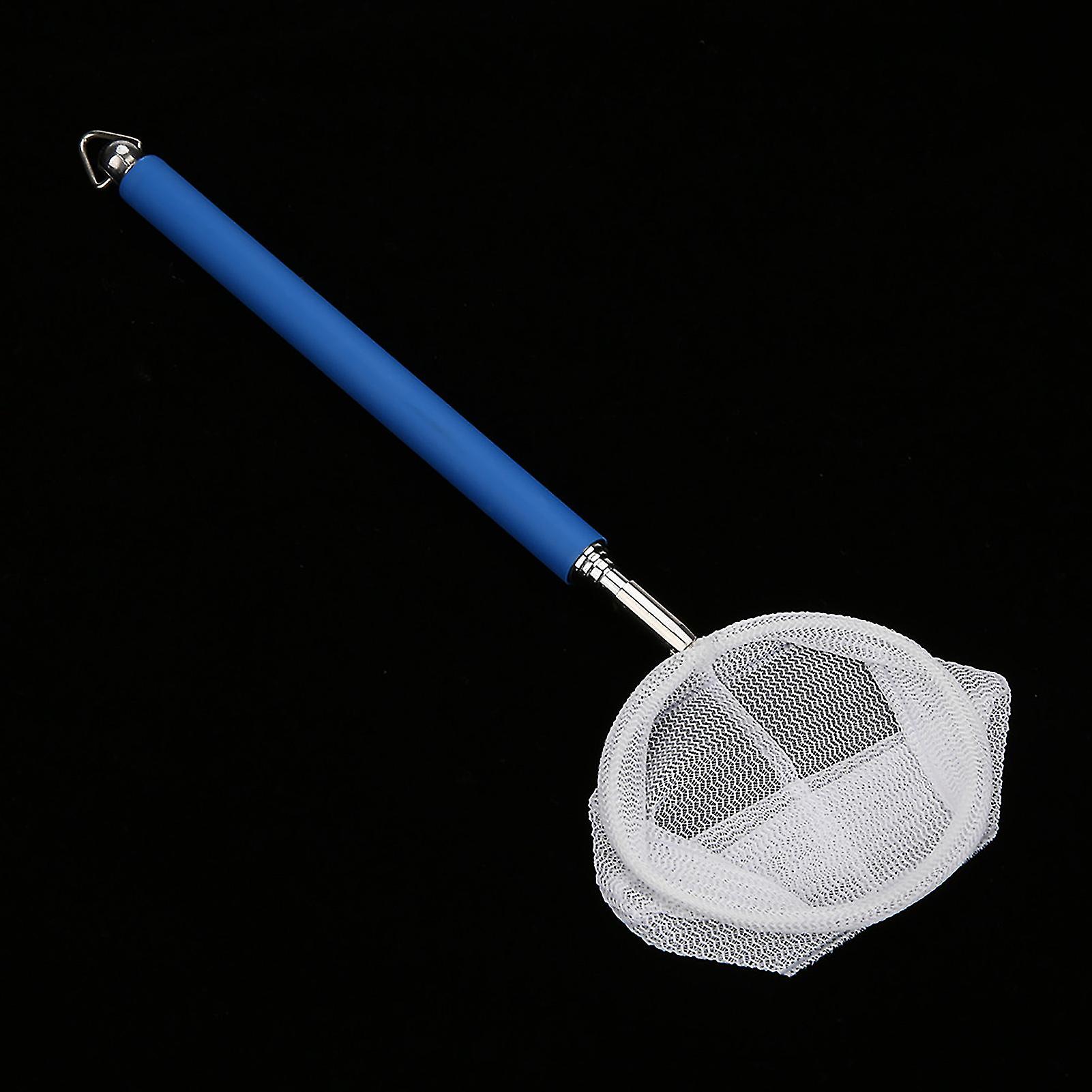 Adjustable Mini Fishing Net Pole 20-57.5cm for Aquarium Shrimp Blue