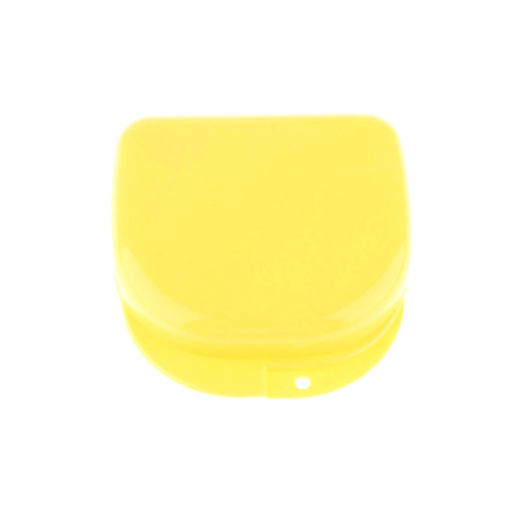 Denture False Teeth Retainer Mouthguard Storage Case Box Container blue