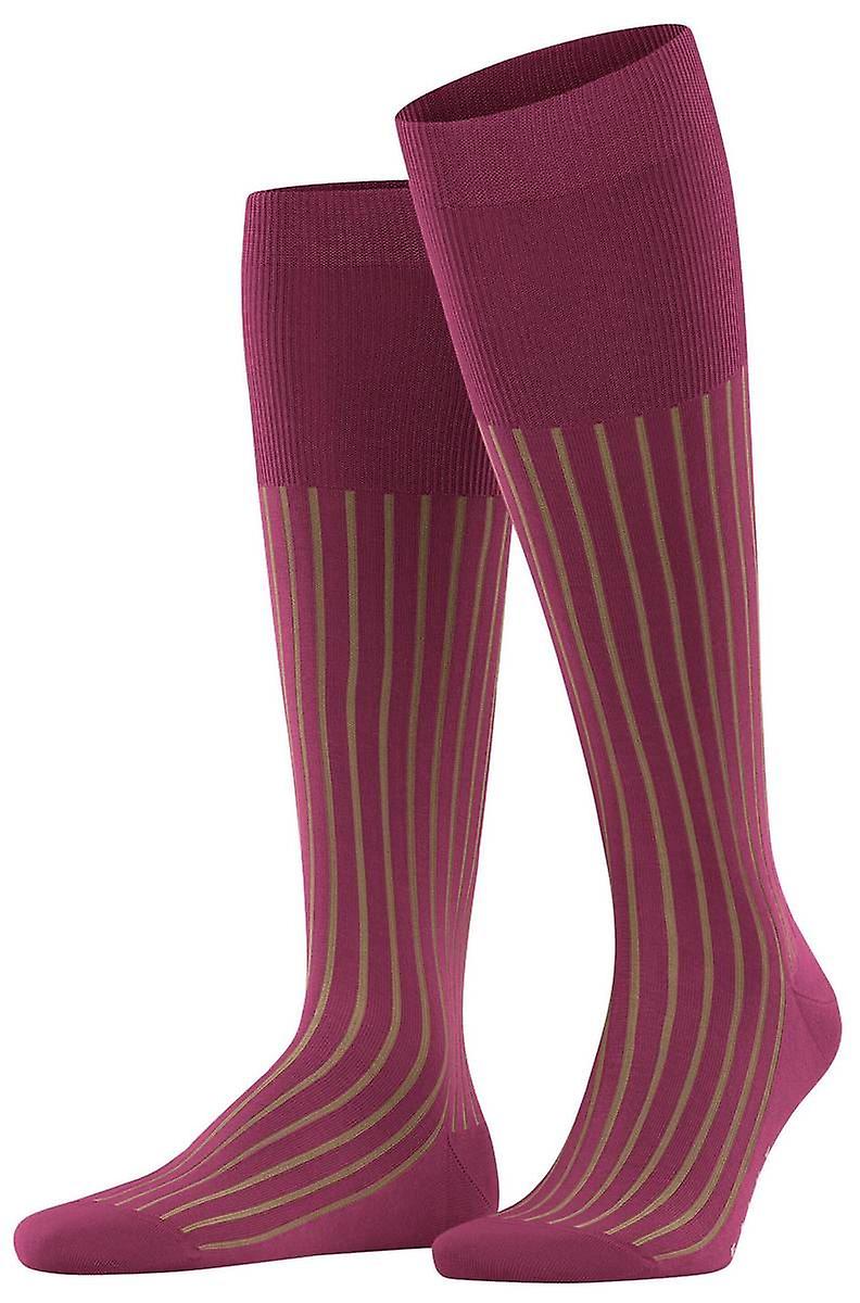 Falke Shadow Knee High Socks - Red Plum