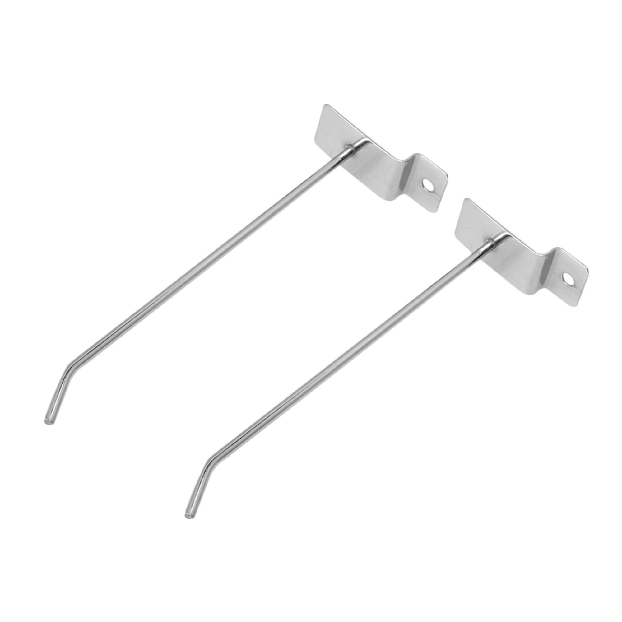 50PCS 3.2x150mm Slatwall Single Hook Prong Hangers Rack Replacement Part