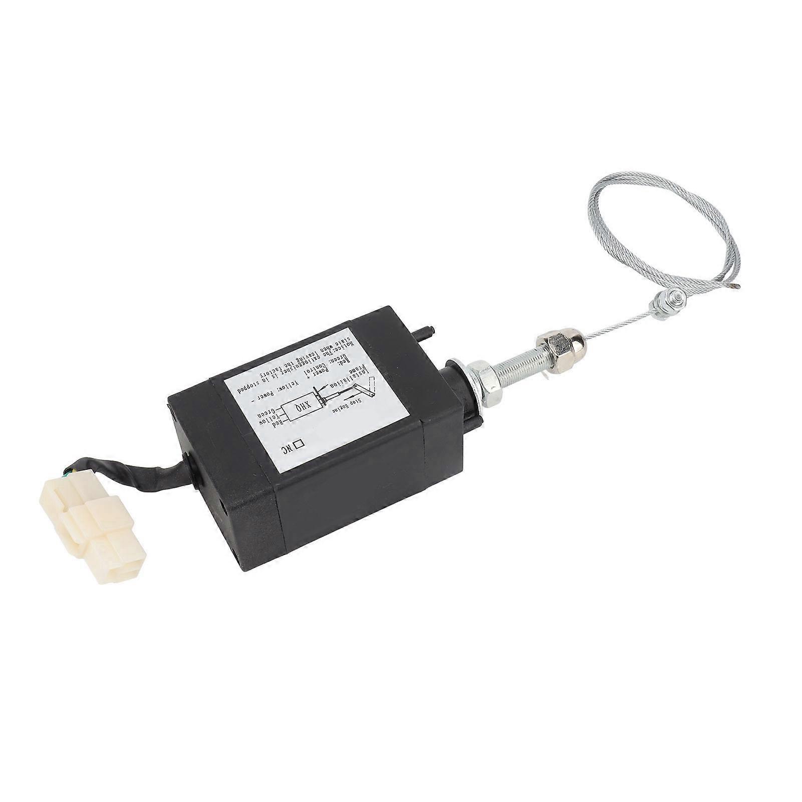 Shut Off Solenoid Valve Engine Fuel Stop Flameout Accessory for Diesel Generator DC24V