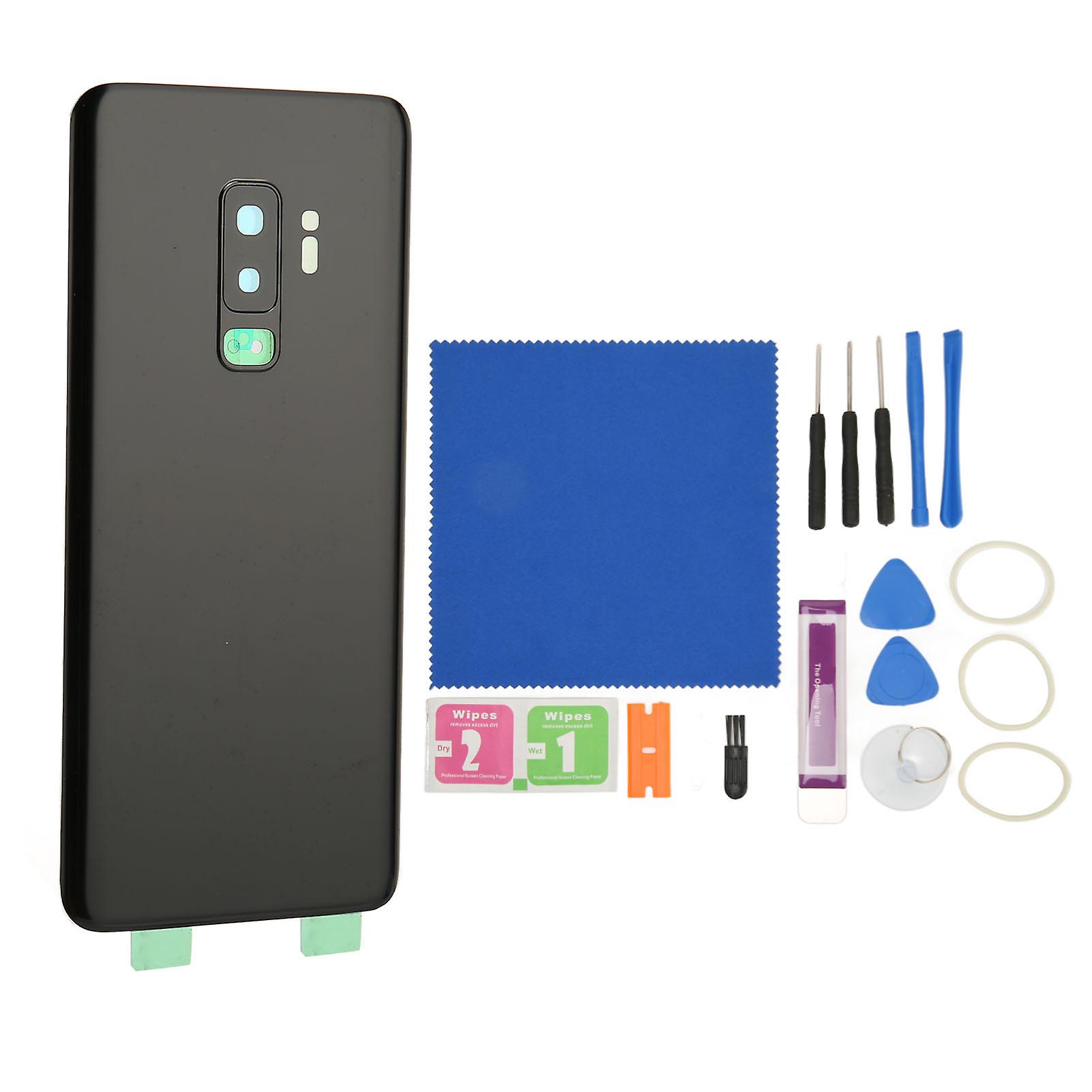 Galaxy S9+ Plus G965 Glass Back Cover Replacement with Camera Lens & Tool Kit