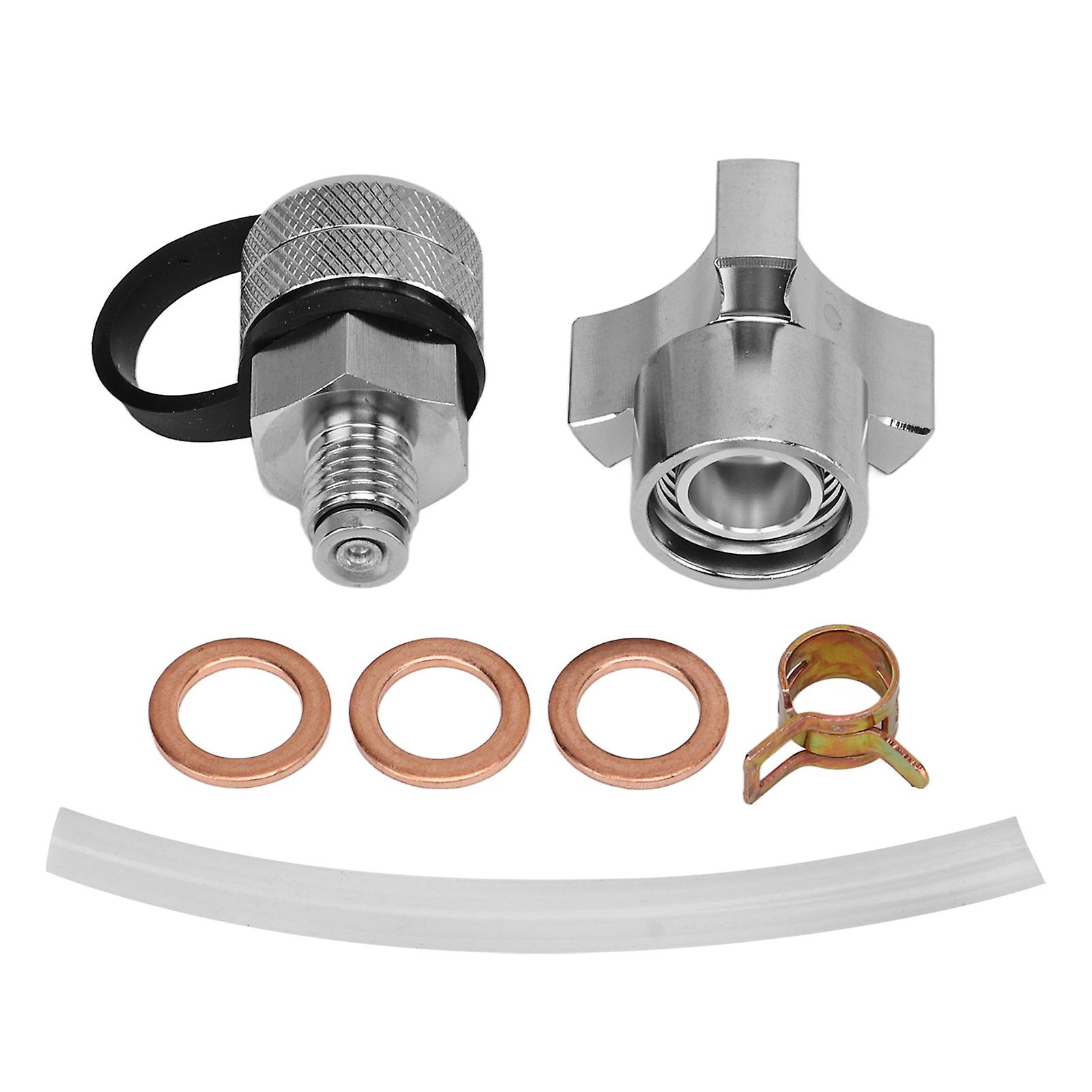 Robinet de vidange d'huile anti-fuite, antirouille, structure compacte, raccord de tuyau de vidange en acier inoxydable M12 x 1,25