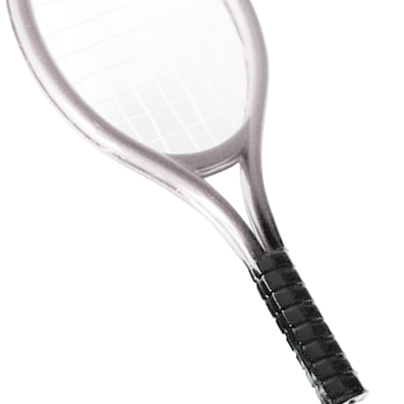 Mini Tennis Racket and Ball Set Crafts Cake Topper 1:12 Miniature ...