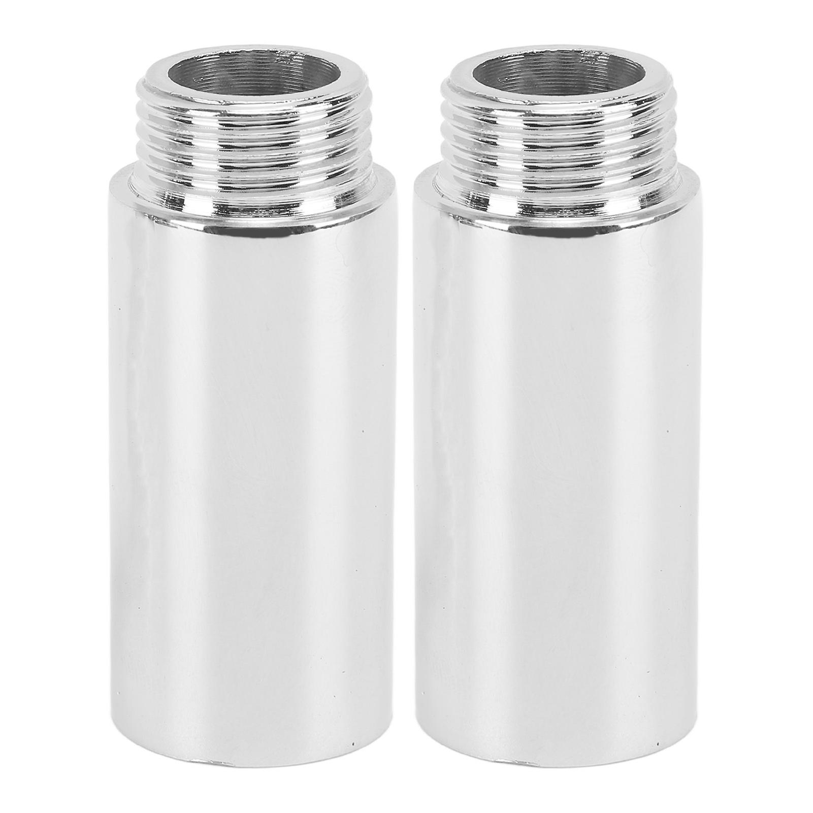 2-Pack Chrome Plated Shower Arm Extensions, 5.1cm/2in for Bathroom