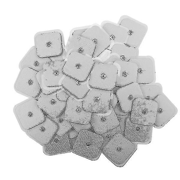 50pcs Physiotherapy Electrode Pads, Massage Electrode Pads Physiotherapy Instrument 3.5 Key Patch