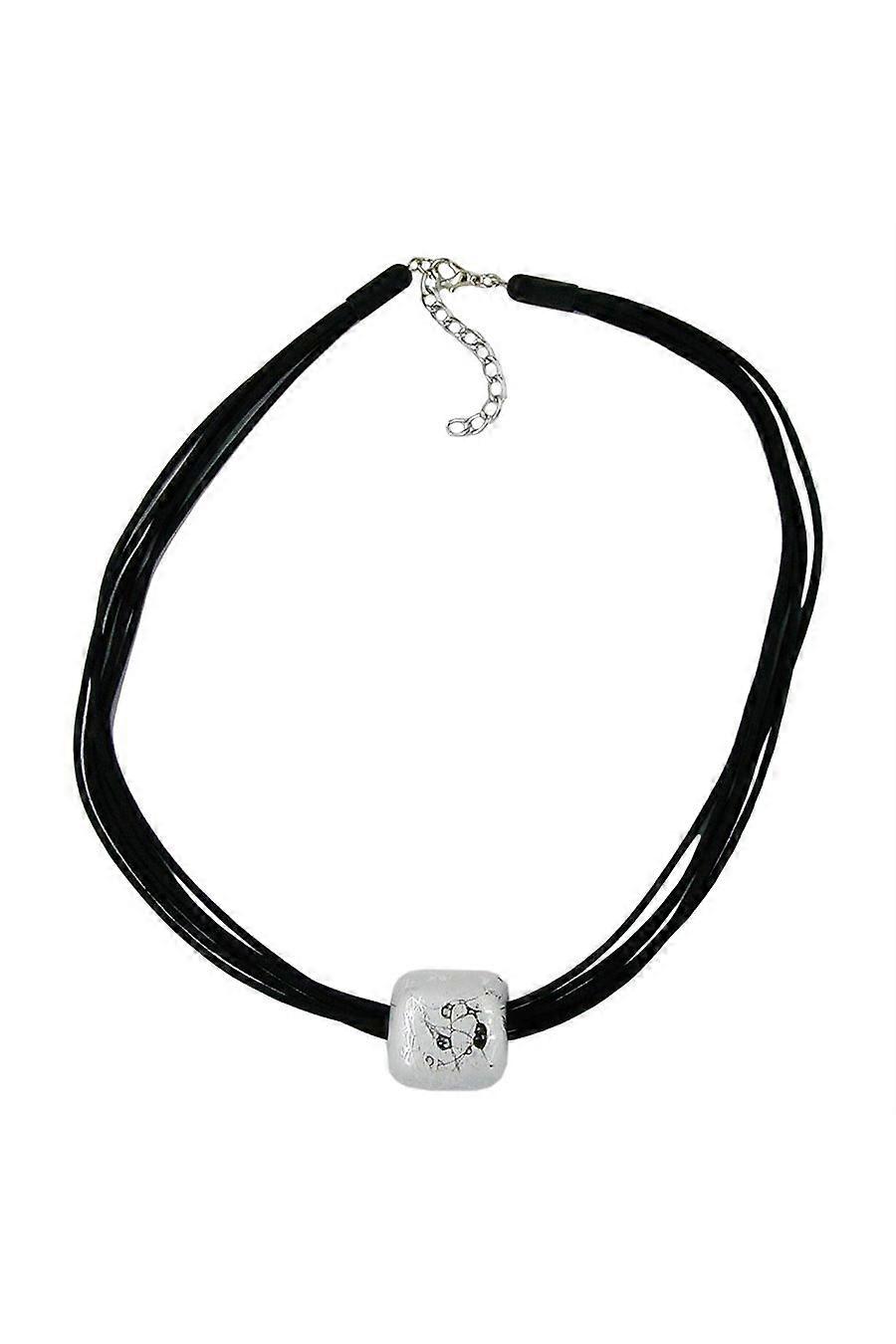 Necklace Square Beads Silver 50cm - Gl05720