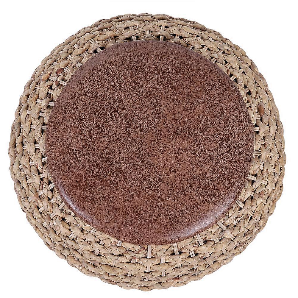 Tatami Cushion Thickness Round Weave Handmade Straw Woven Seat Cushion Floor Cushion