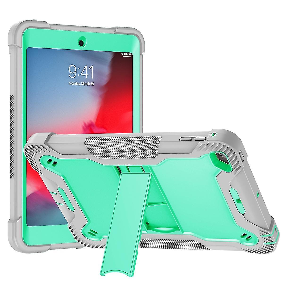 Silicone + Pc Case  For Ipad Mini (2019) / Mini 4 Gray   Green