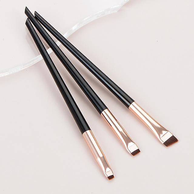 Blade Eyeliner Brush Eyebrow Brush Portable Flat Fine Eye Liner Brow Contour Makeup Brushes Cosmetic Beauty Makeup Tool 3pcs/set
