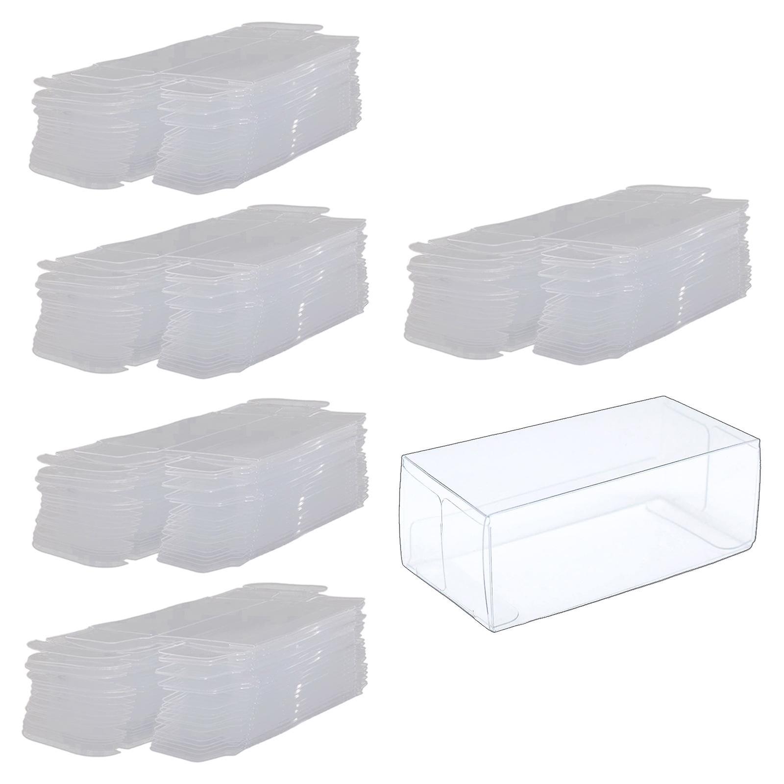 50Pcs 1/64 Scale Model Car Display Case, Model Car Exhibition Box Accessories, Transparent Toy Car Display Boxes
