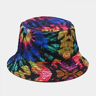 Bucket Hat Tie Dye Reversible Fisherman Summer Beach Sun Hats for Women_HMY009